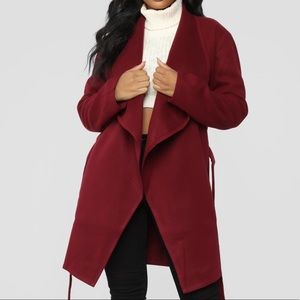 Tie Front Coat